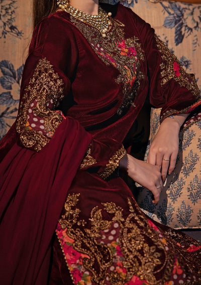 Charizma Embroidered Pakistani Premium Velvet Dress