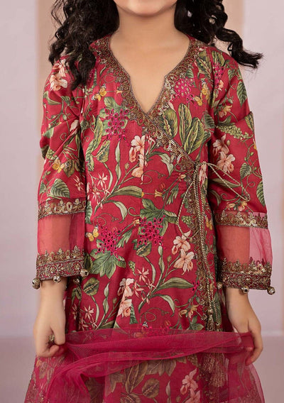 Maria.B Girl's Embroidered Printed Lawn Suit