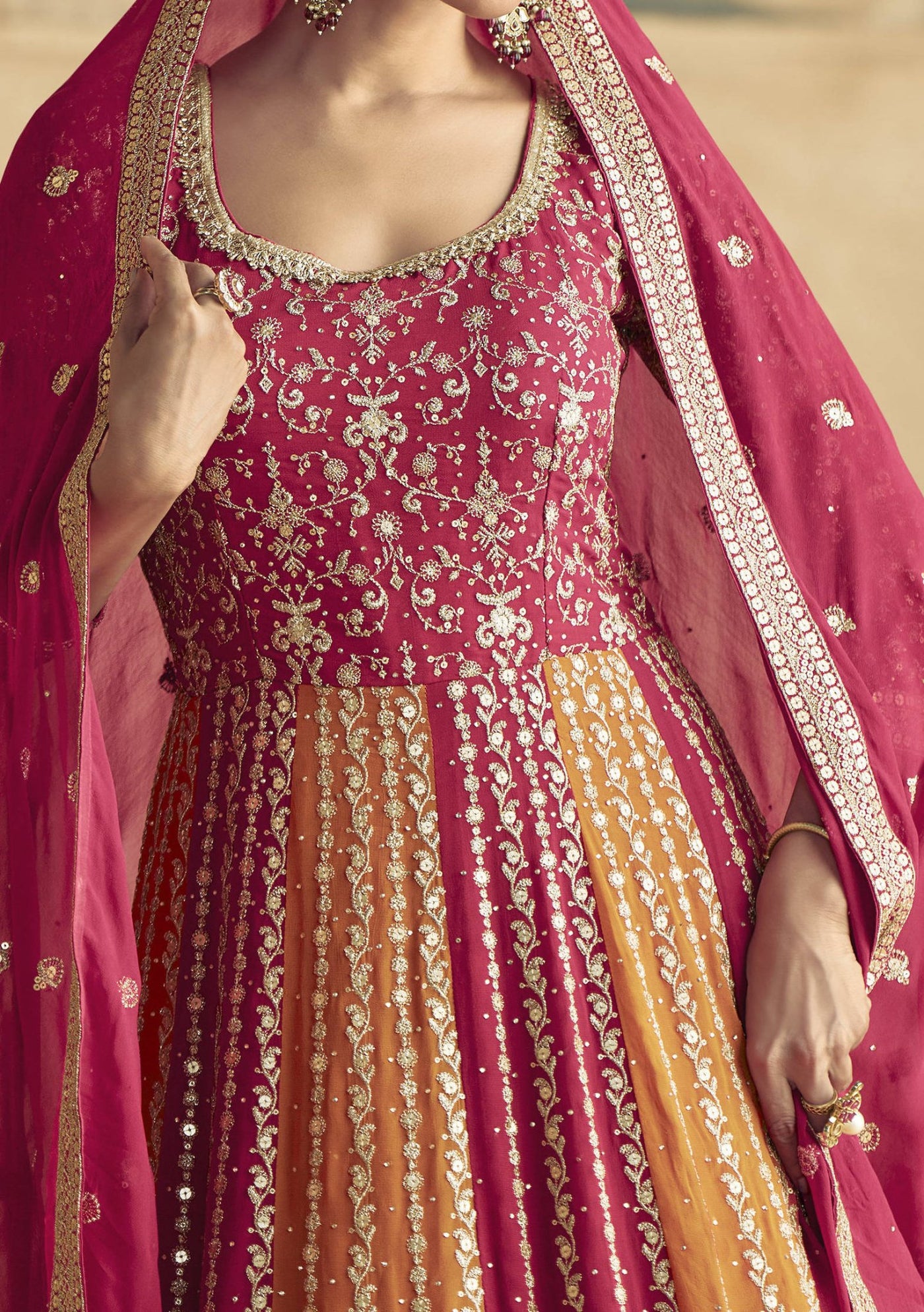 Aashirwad Maharani Party Wear Anarkali Suit - db28775