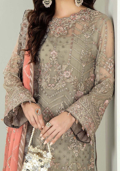 Adan's Libas Alyana Pakistani Luxury Chiffon Dress - db27049