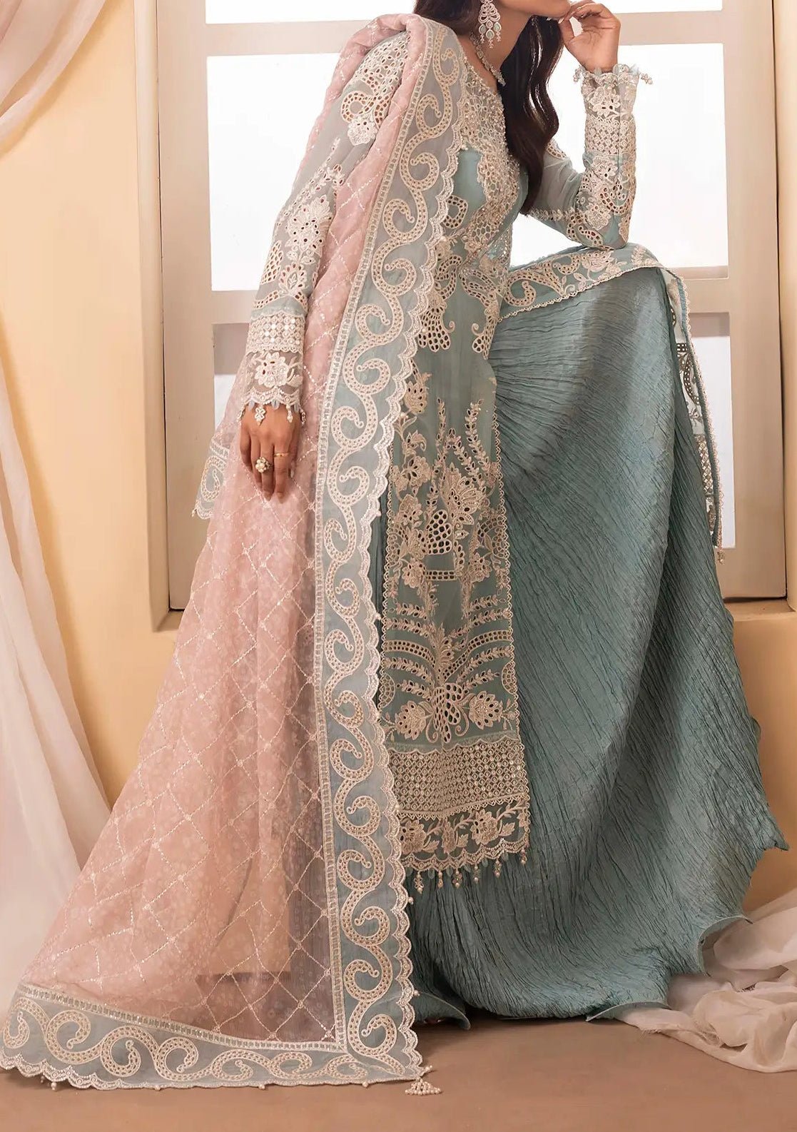 Adan's Libas Barroco Pakistani Luxury Dress - db30423