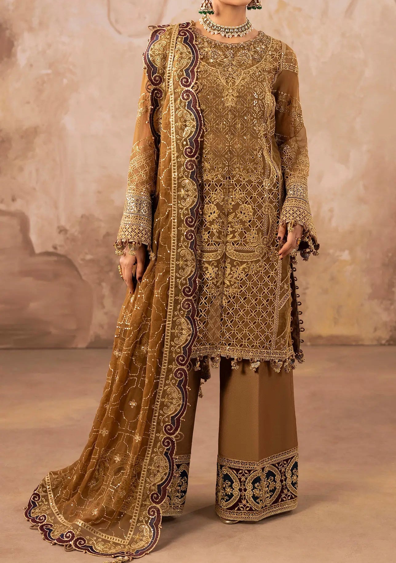 Adan's Libas Barroco Pakistani Luxury Dress - db30419