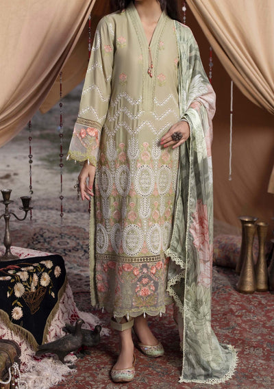 Adan's Libas Hafsa Zia Pakistani Embroidered Lawn Dress - db25988