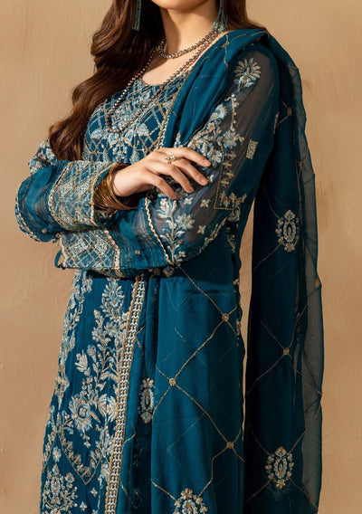 Adan's Libas Pakistani Embroidered Chiffon Dress - db26051