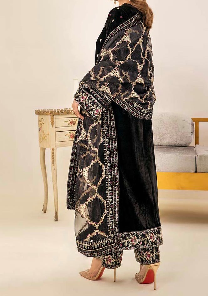 Adan's Libas Pakistani Velvet Luxury Dress - db27618