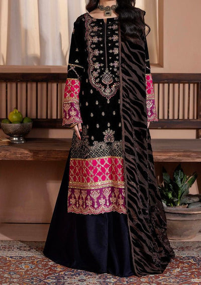 Adan's Libas Plachi Pakistani Velvet Dress - db27738