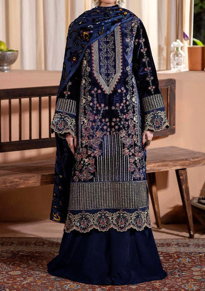 Adan's Libas Plachi Pakistani Velvet Dress - db27735