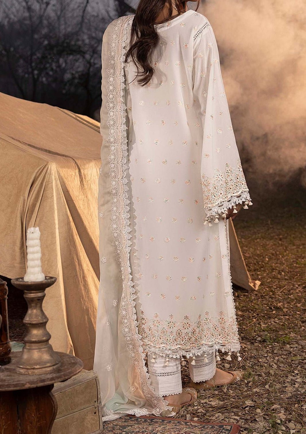 Adna's Libas Multikaari Pakistani Lawn Dress - db28371