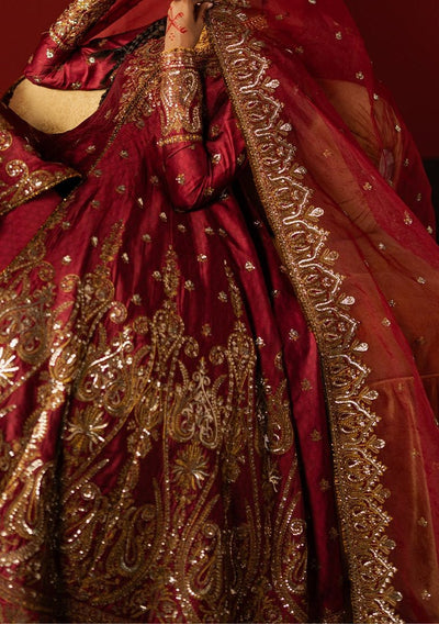 Afrozeh Divani Pakistani Luxury Silk Dress - db30404