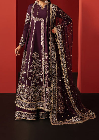 Afrozeh Divani Pakistani Luxury Silk Dress - db30398