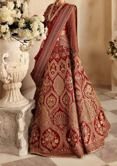 Akbar Aslam Rosier Pakistani Organza Lehenga Choli - db27212