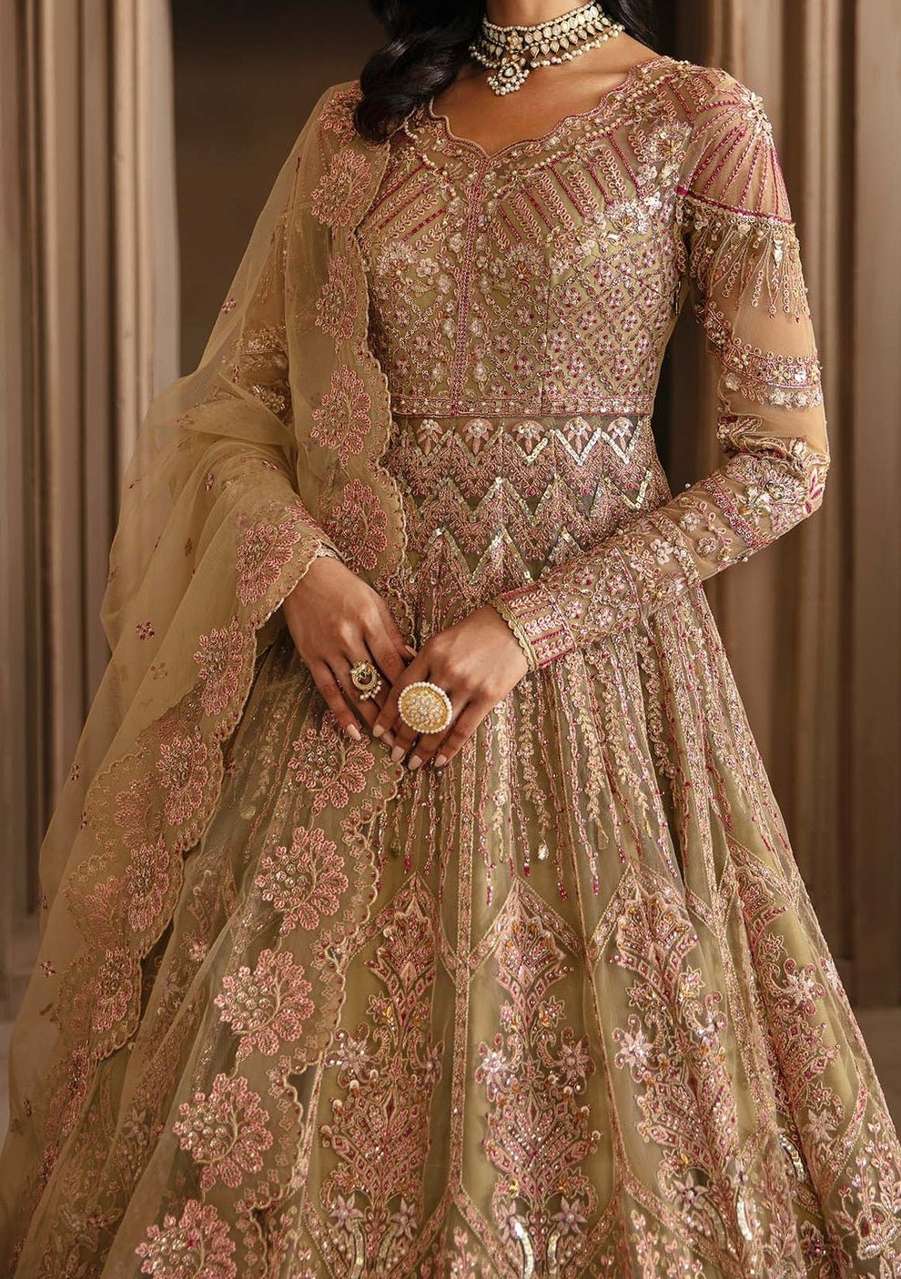 Akbar Aslam Vespera Pakistani Luxury Lehenga Suit - db27362