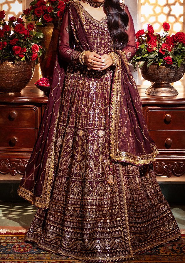 Asim Jofa Jaan - e - jahan Pakistani Chiffon Anarkali - db29194