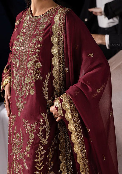 Asim Jofa Luxury Festive Embroidered Silk Dress - db28852