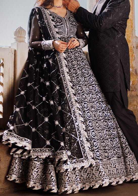 Asim Jofa Pakistani Luxury Chiffon Anarkali - db25858