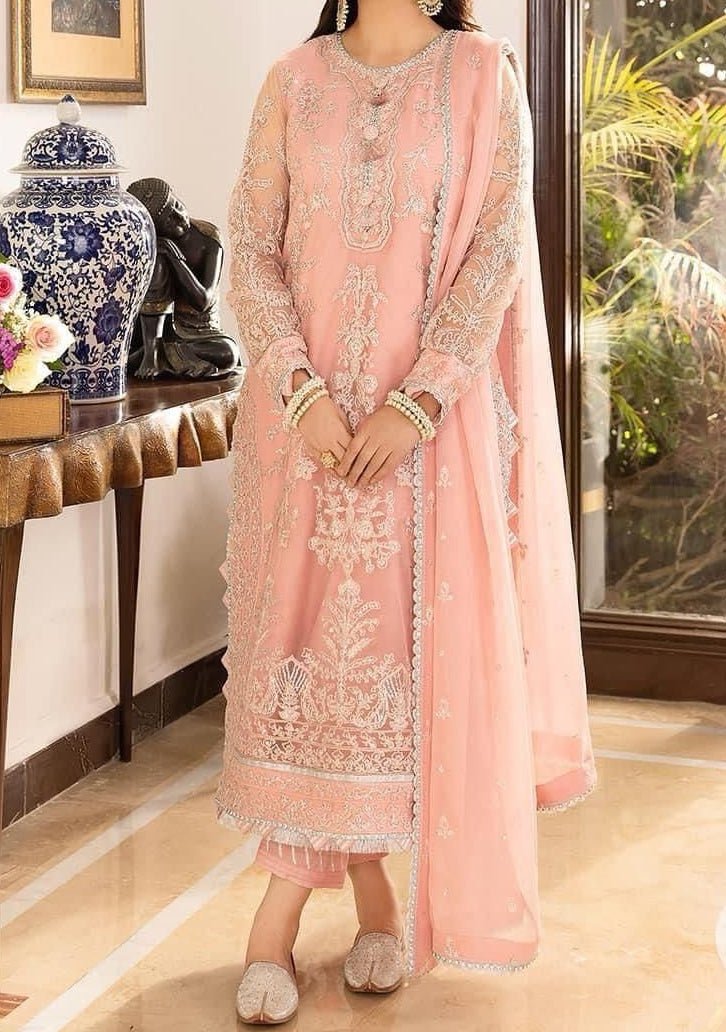 Asim Jofa Replica Embroidered Chiffon Dress - db25274