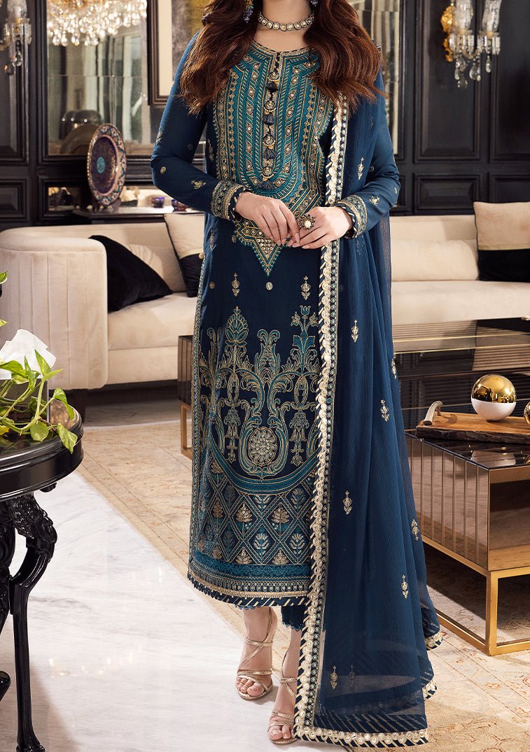 Asim Jofa Replica Embroidered Chiffon Dress - db25271