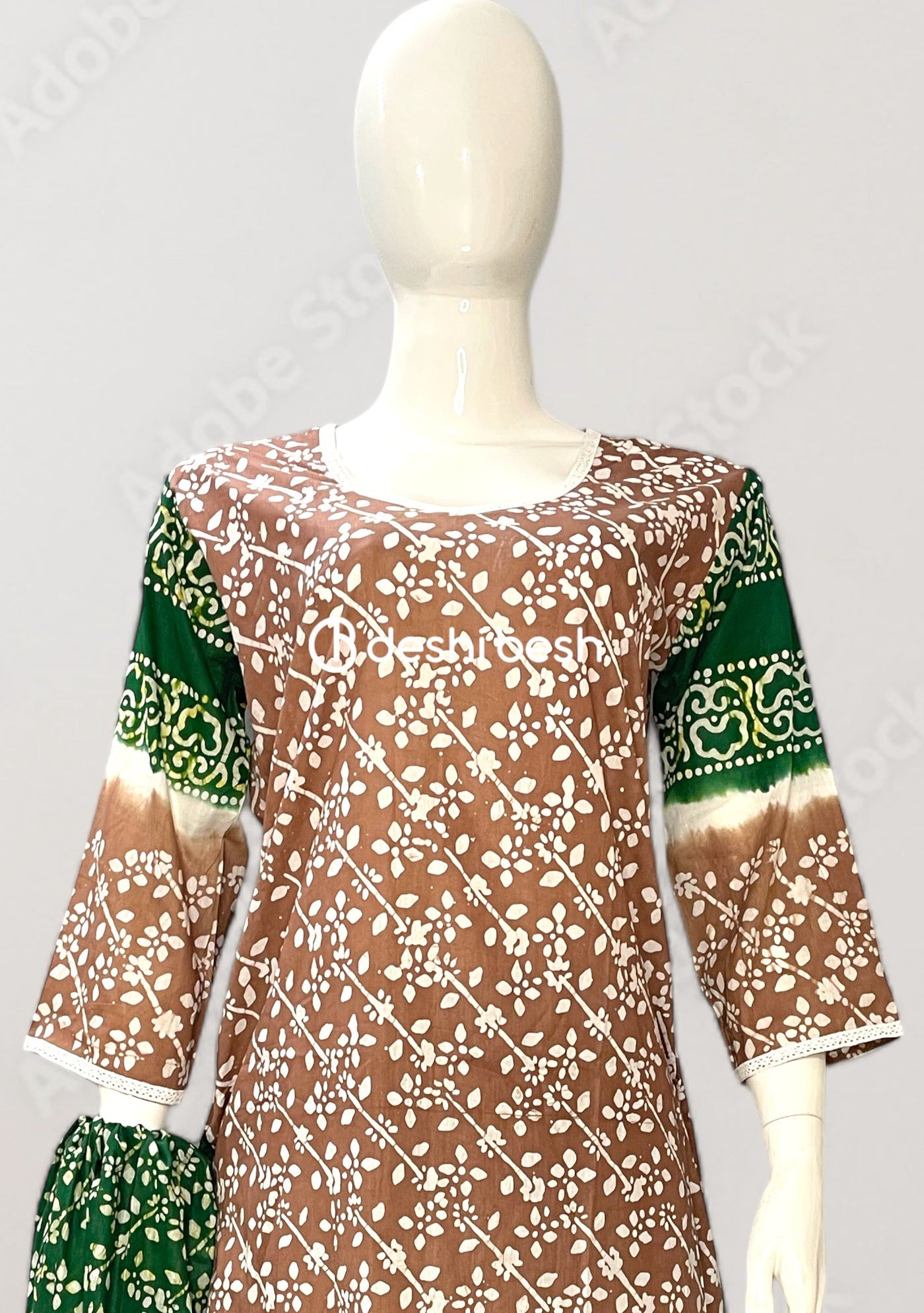 Batik Printed Everyday Use Cotton Salwar Suit - db26420