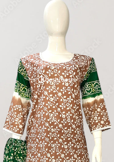 Batik Printed Everyday Use Cotton Salwar Suit - db26420