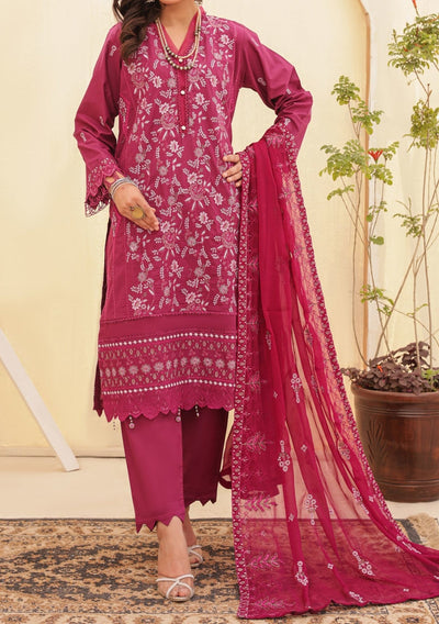 Bella Ready Made Pakistani Heavy Embroidered Lawn Dress - db25853