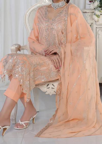 Bin Hameed Aafrin Luxury Embroidered Chiffon Dress - db30226