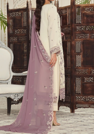 Bin Hameed Alishba Heavy Embroidered Chiffon Dress - db26208