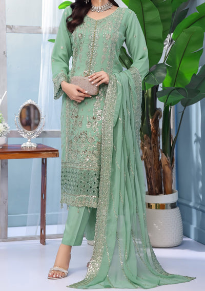 Bin Hameed Arshama Luxury Embroidered Chiffon Dress - db30448