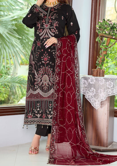 Bin Hameed Arzu Heavy Embroidered Chiffon Dress - db26080