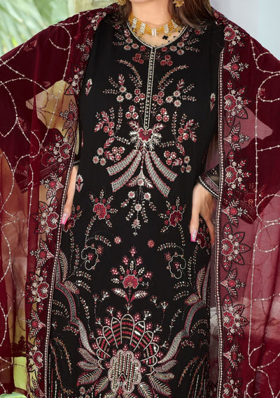 Bin Hameed Arzu Heavy Embroidered Chiffon Dress - db26080