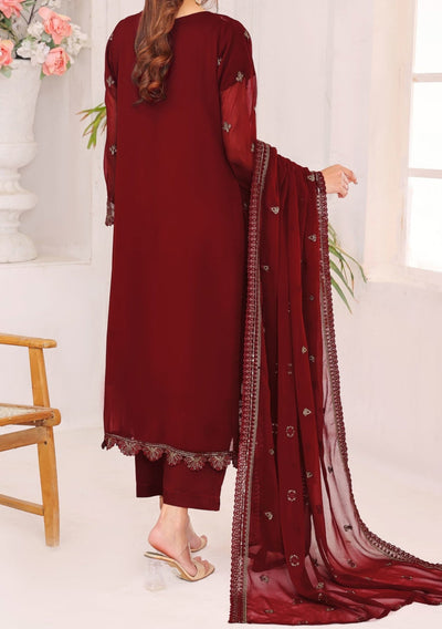 Bin Hameed Fabiha Heavy Embroidered Chiffon Dress - db25810