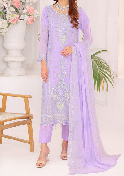 Bin Hameed Fabiha Heavy Embroidered Chiffon Dress - db25811