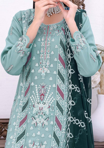 Bin Hameed Horain Luxury Embroidered Chiffon Dress - db29561