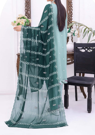 Bin Hameed Horain Luxury Embroidered Chiffon Dress - db29561