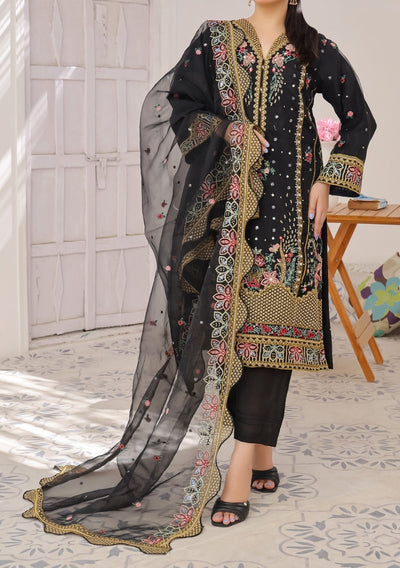 Bin Hameed Janan Heavy Embroidered Organza Dress - db28044