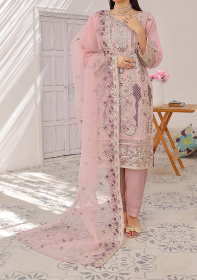 Bin Hameed Janan Heavy Embroidered Organza Dress - db28048