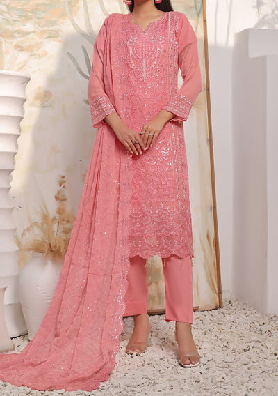 Bin Hameed Kushboo Heavy Embroidered Chiffon Dress - db25746