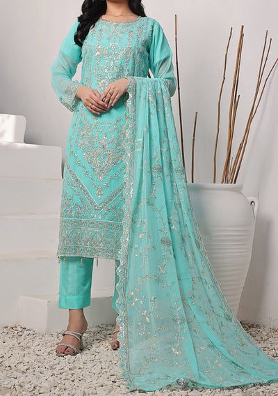 Bin Hameed Middhat Heavy Embroidered Chiffon Dress - db25892