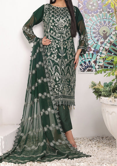 Bin Hameed Middhat Heavy Embroidered Chiffon Dress - db25886