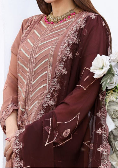 Bin Hameed Middhat Heavy Embroidered Chiffon Dress - db26188