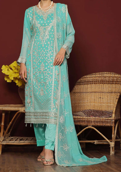 Bin Hameed Nashwa Luxury Embroidered Chiffon Dress - db27824