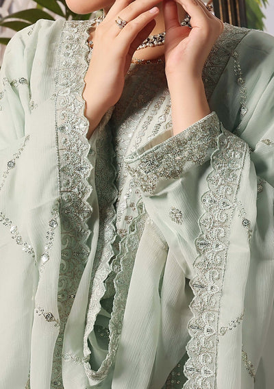 Bin Hameed Nazin Heavy Embroidered Chiffon Dress - db26491