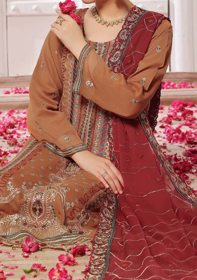 Bin Hameed Nazin Heavy Embroidered Chiffon Dress - db26497