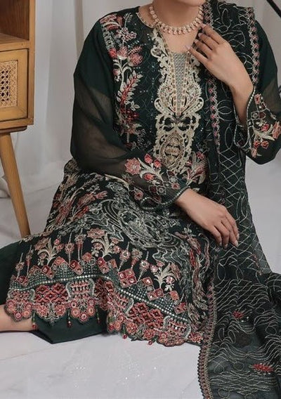 Bin Hameed Nisha Luxury Embroidered Chiffon Dress - db28010