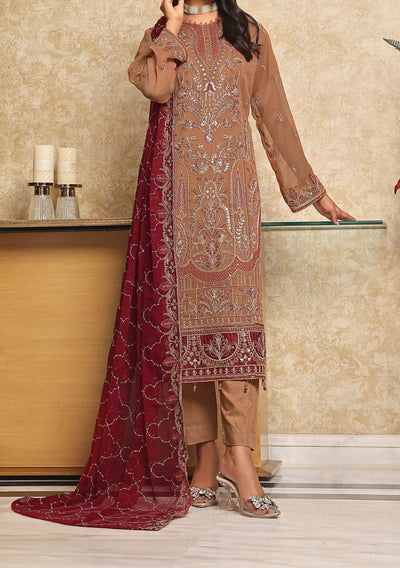 Bin Hameed Rina Luxury Embroidered Chiffon Dress - db27364