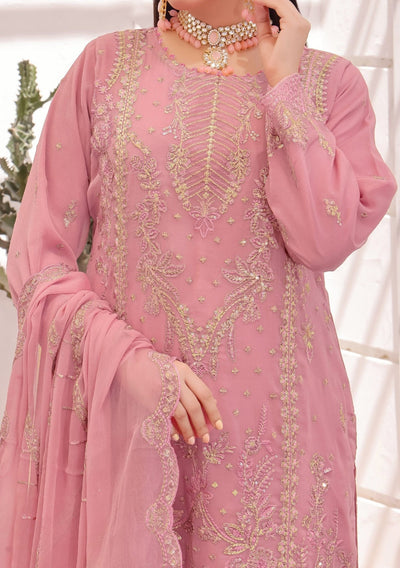 Bin Hameed Rubab Luxury Embroidered Chiffon Dress - db27844