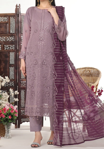 Bin Hameed Sidra Heavy Embroidered Chiffon Dress - db26163