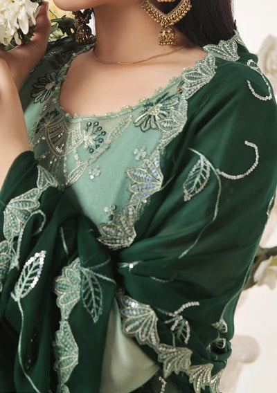 Bin Hameed Sidra Heavy Embroidered Chiffon Dress - db26171