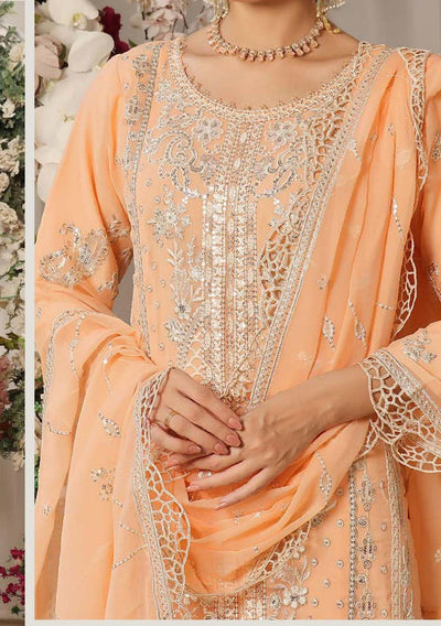 Bin Hameed Tania Luxury Embroidered Chiffon Dress - db28700