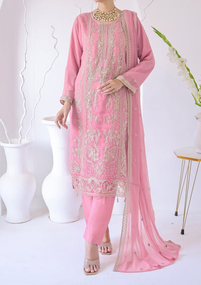 Bin Hameed Zhikar Luxury Embroidered Chiffon Dress - db27932