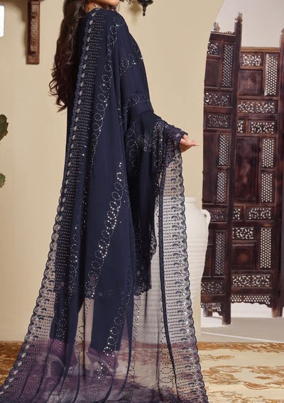 Bin Hameed Ziva Luxury Embroidered Chiffon Dress - db27643